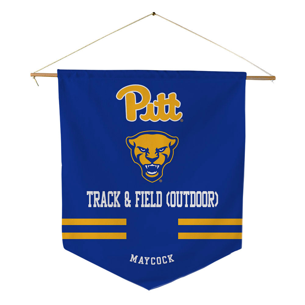 Pittsburgh - NCAA Women's Track & Field : Maya Maycock - Pennant - 18" x 21"-0