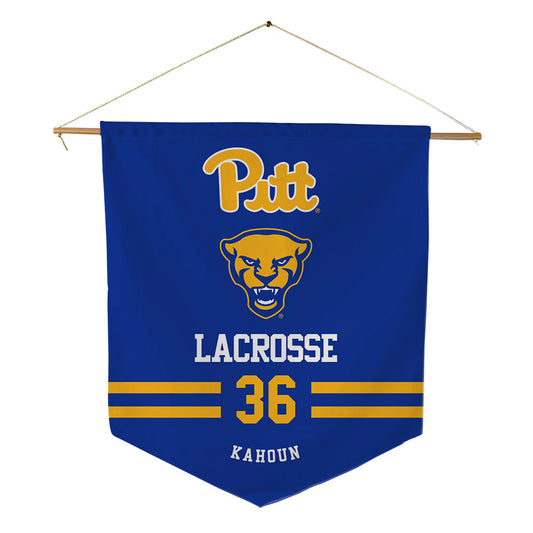 Pittsburgh - NCAA Women's Lacrosse : Gracie Kahoun - Pennant - 18" x 21"-0