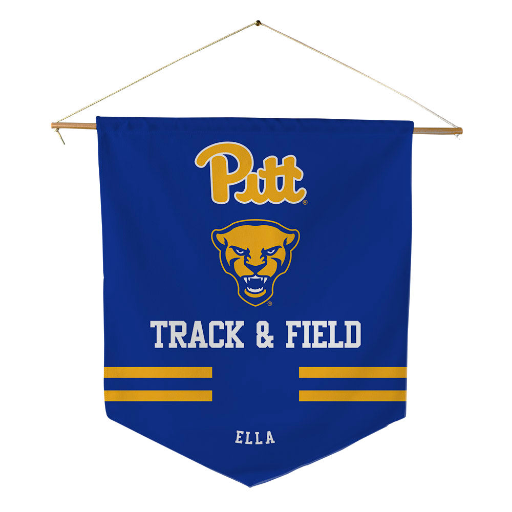 Pittsburgh - NCAA Women's Track & Field : Ella Cook Ella - Pennant - 18" x 21"-0