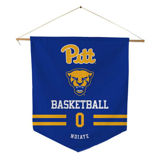 Pittsburgh - NCAA Men's Basketball : Amdy Ndiaye - Pennant - 18" x 21"-0