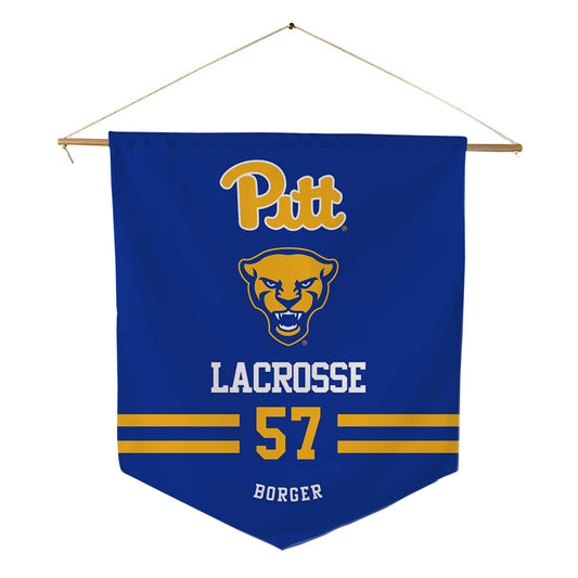Pittsburgh - NCAA Women's Lacrosse : Catie Borger - Pennant - 18" x 21"-0