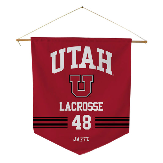 Utah - NCAA Men's Lacrosse : Ethan Jaffe - Pennant - 18" x 21"-0