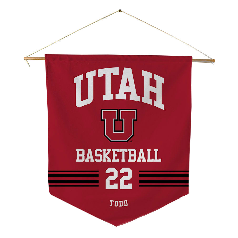 Utah - NCAA Women's Basketball : Ella Todd - Pennant - 18" x 21"-0