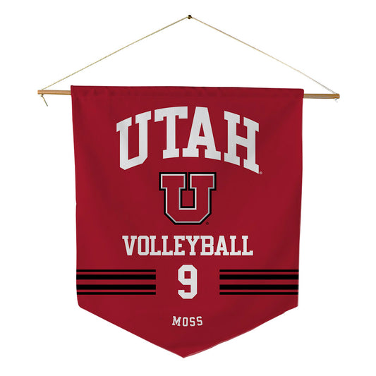 Utah - NCAA Women's Volleyball : Grace Moss - Pennant - 18" x 21"-0