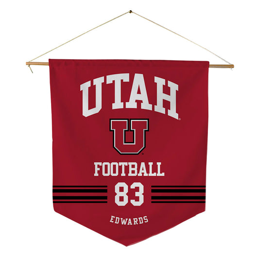 Utah - NCAA Football : Collin Edwards - Pennant - 18" x 21"-0