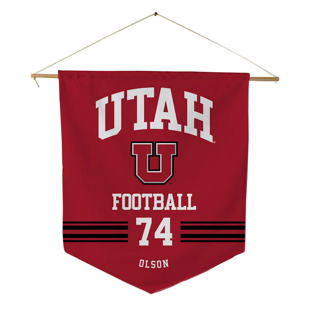 Utah - NCAA Football : Keith Olson - Pennant - 18" x 21"-0