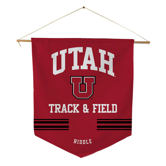 Utah - NCAA Women's Track & Field : Kinzlee Riddle - Pennant - 18" x 21"-0