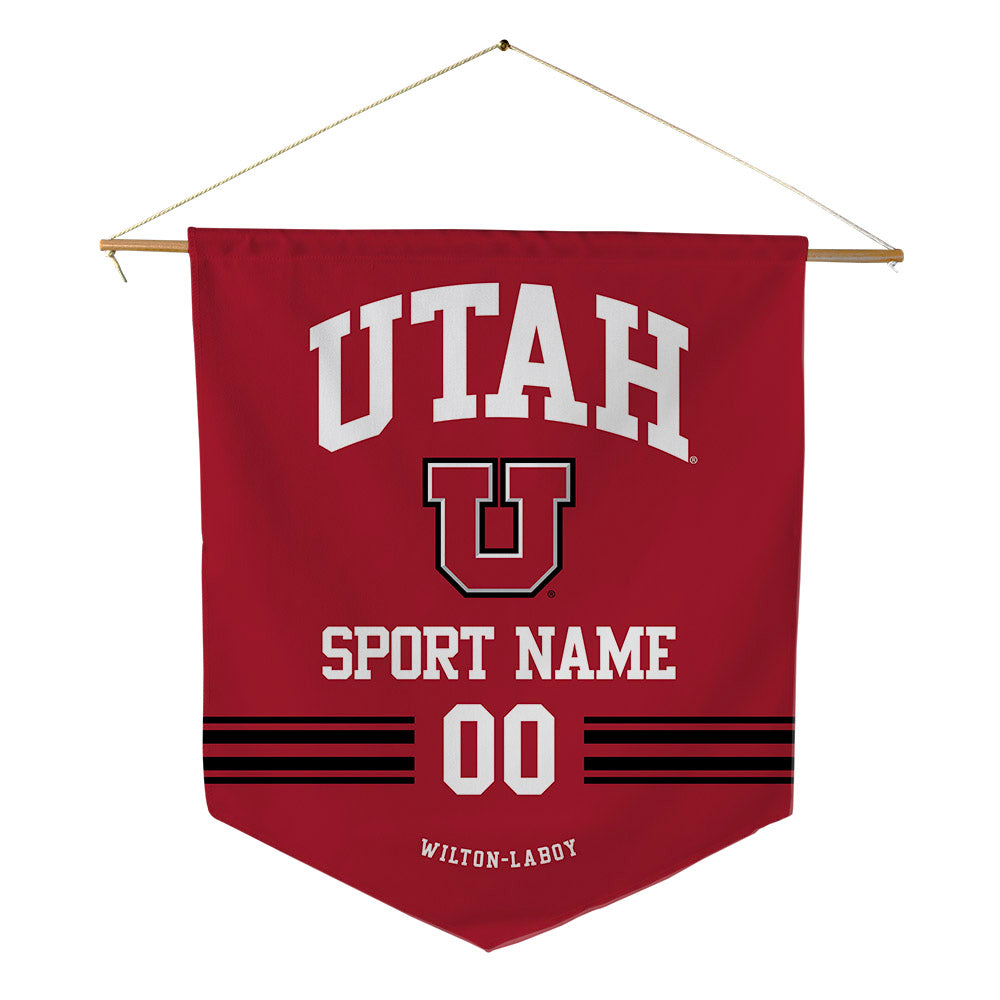 Utah - NCAA Women's Volleyball : Leah Wilton-LaBoy - Pennant - 18" x 21"-0