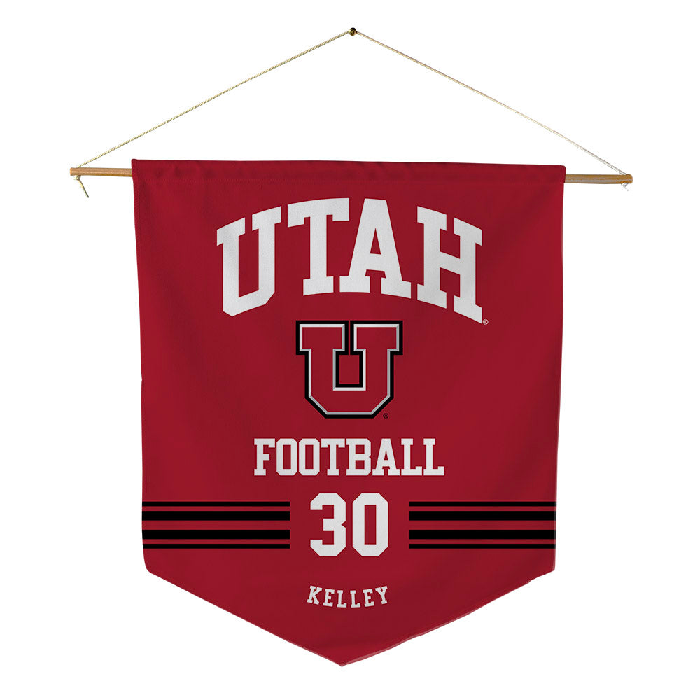 Utah - NCAA Football : Kaden Kelley - Pennant - 18" x 21"-0