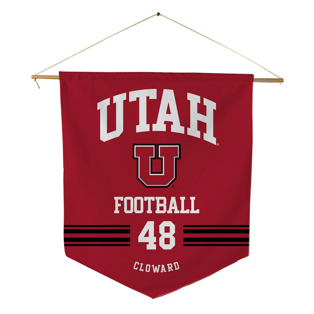 Utah - NCAA Football : Alex Cloward - Pennant - 18" x 21"-0