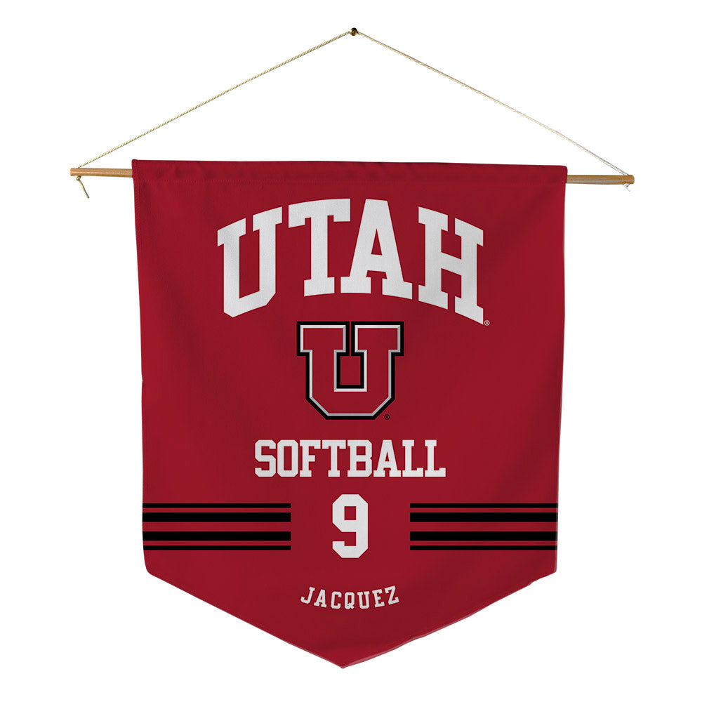 Utah - NCAA Softball : Sophie Jacquez - Pennant - 18" x 21"-0