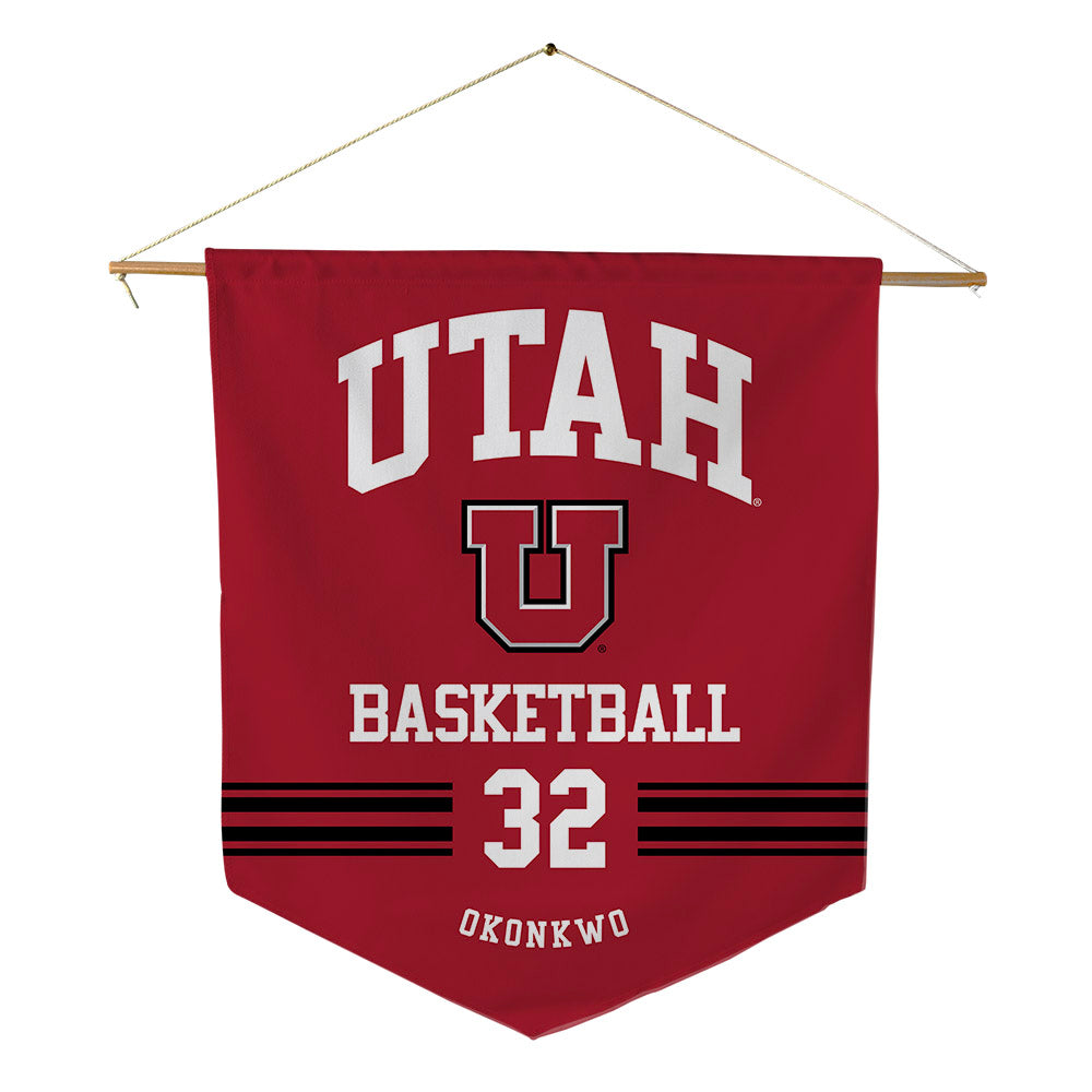 Utah - NCAA Men's Basketball : James Okonkwo - Pennant - 18" x 21"-0