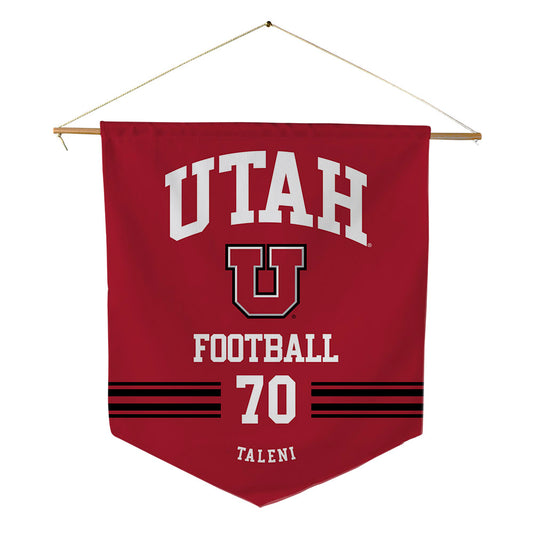 Utah - NCAA Football : Alma-Spencer Taleni - Pennant - 18" x 21"-0