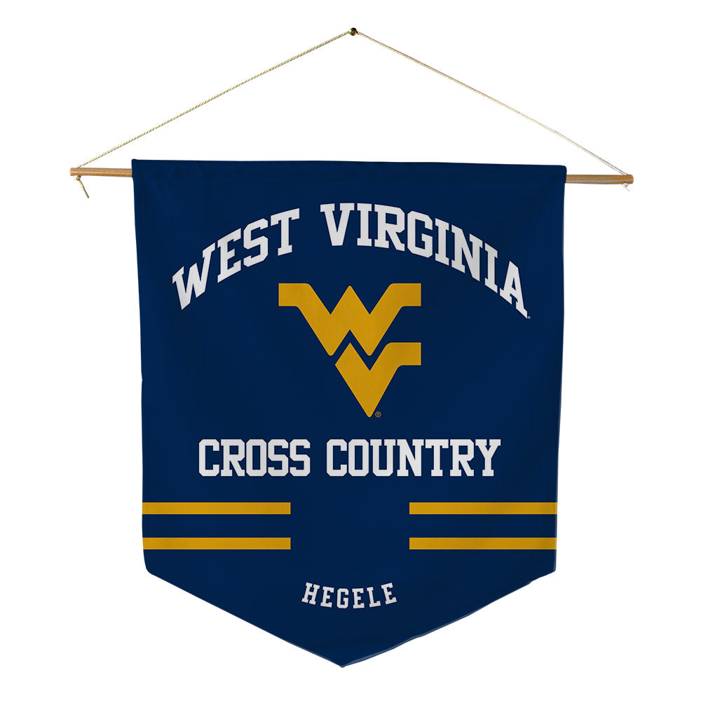 West Virginia - NCAA Women's Cross Country : Erica Hegele - Pennant - 18" x 21"-0