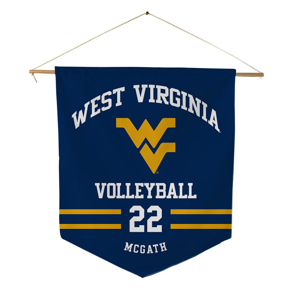 West Virginia - NCAA Women's Volleyball : Maddy McGath - Pennant - 18" x 21"-0