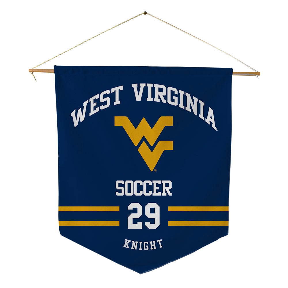 West Virginia - NCAA Women's Soccer : Samone Knight - Pennant - 18" x 21"-0