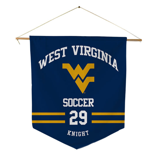 West Virginia - NCAA Women's Soccer : Samone Knight - Pennant - 18" x 21"-0