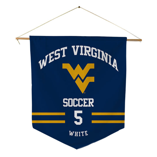 West Virginia - NCAA Women's Soccer : Taylor White - Pennant - 18" x 21"-0