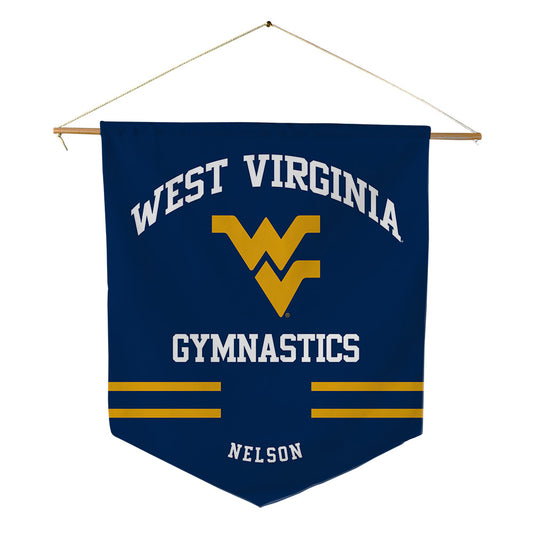 West Virginia - NCAA Women's Gymnastics : Carlee Nelson - Pennant - 18" x 21"-0