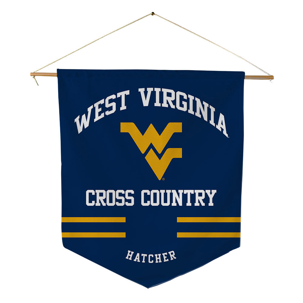 West Virginia - NCAA Women's Cross Country : Samantha Hatcher - Pennant - 18" x 21"-0