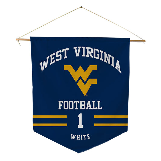 West Virginia - NCAA Football : Jahiem White - Pennant - 18" x 21"-0