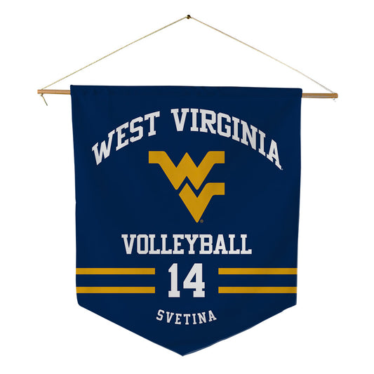 West Virginia - NCAA Women's Volleyball : Nina Svetina - Pennant - 18" x 21"-0