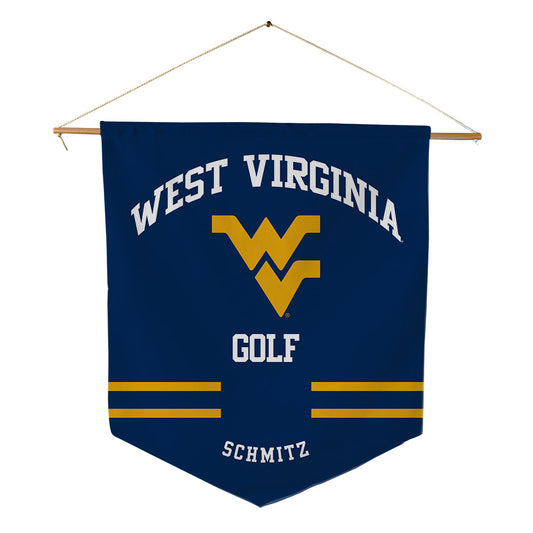 West Virginia - NCAA Men's Golf : Gabe Schmitz - Pennant - 18" x 21"-0