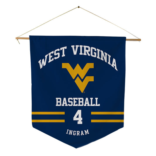 West Virginia - NCAA Baseball : Jackson Ingram - Pennant - 18" x 21"-0