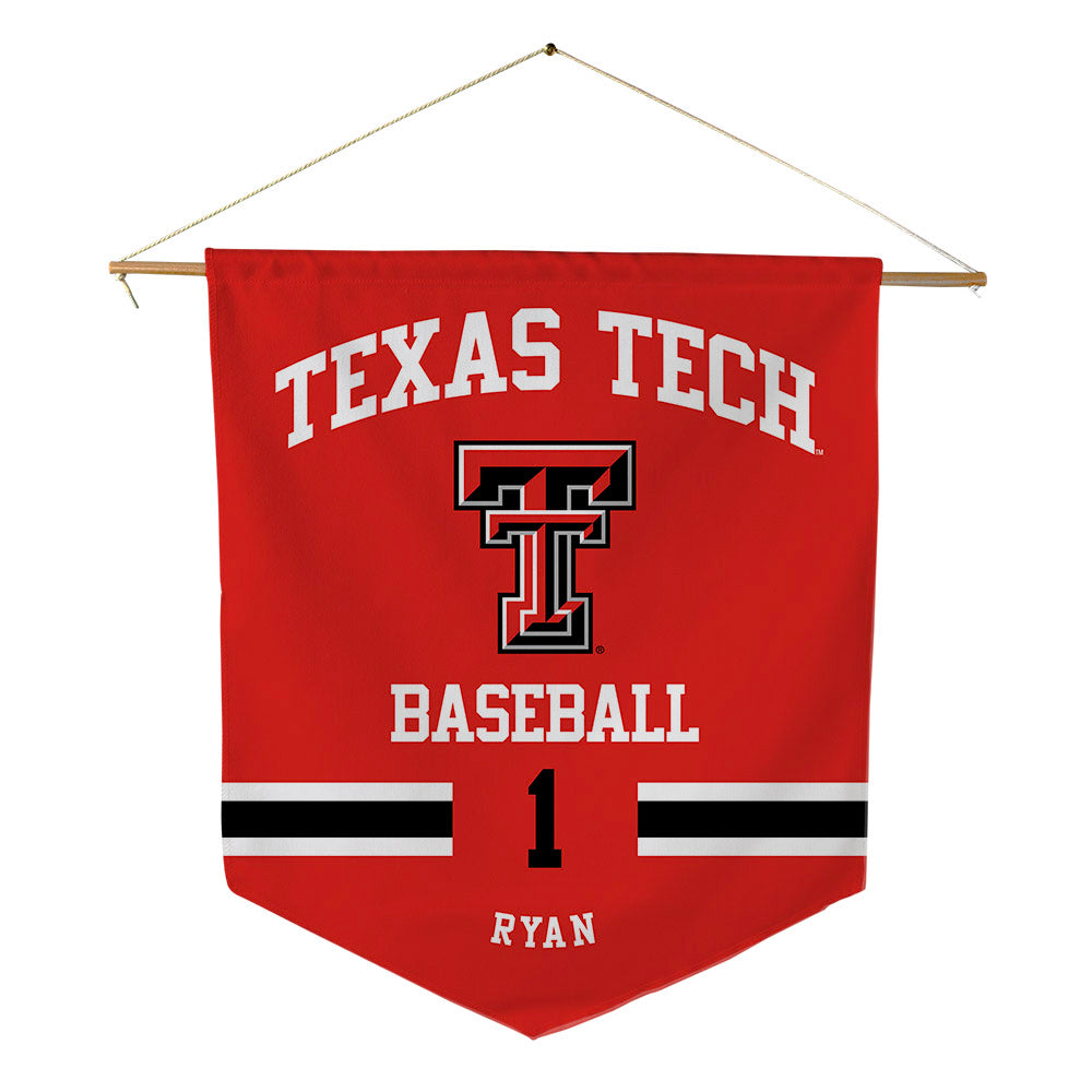 Texas Tech - NCAA Baseball : Coleman Ryan - Pennant - 18" x 21"-0
