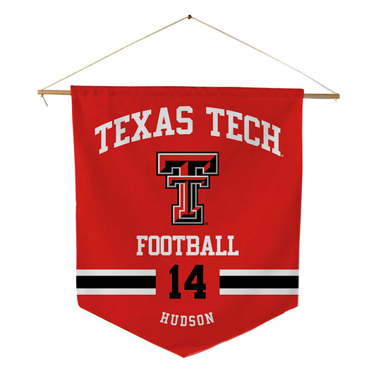 Texas Tech - NCAA Football : Micah Hudson - Pennant - 18" x 21"-0