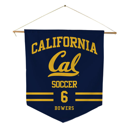 UC Berkeley - NCAA Men's Soccer : Jack Bowers - Pennant - 18" x 21"-0