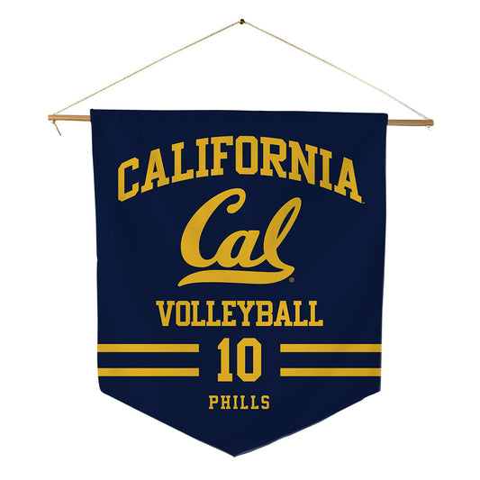 UC Berkeley - NCAA Women's Volleyball : Dominique Phills - Pennant - 18" x 21"-0