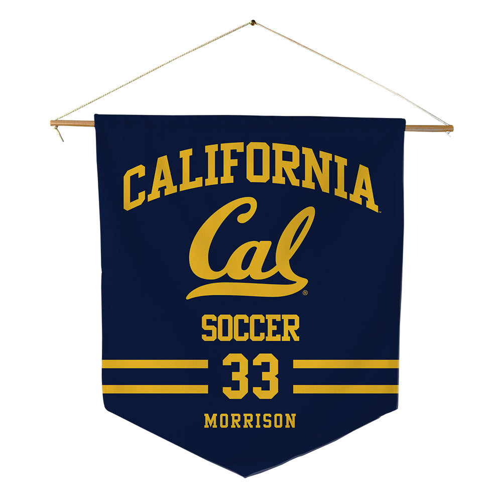 UC Berkeley - NCAA Men's Soccer : Beau Morrison - Pennant - 18" x 21"-0