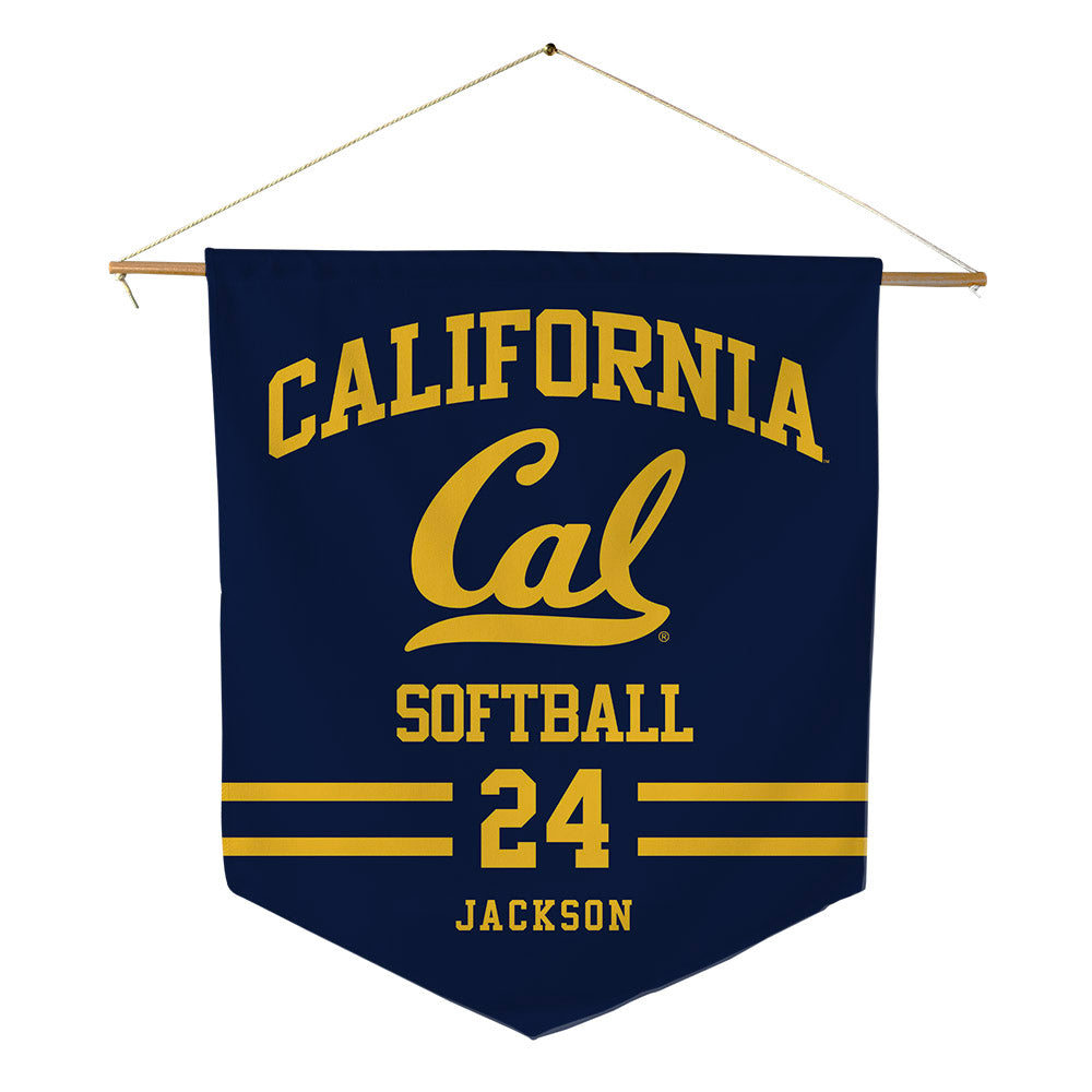 UC Berkeley - NCAA Softball : Emma Jackson - Pennant - 18" x 21"-0