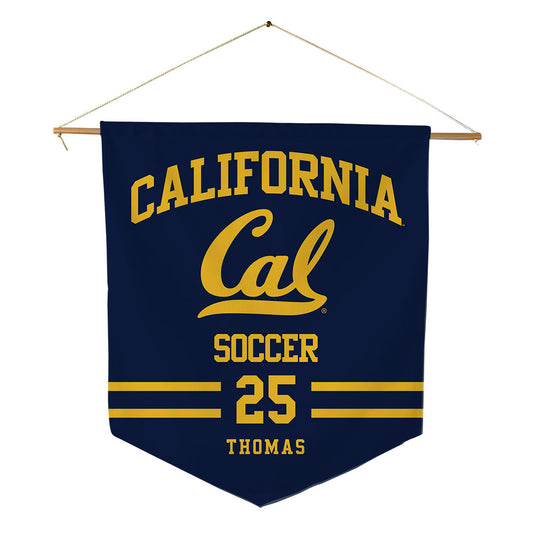UC Berkeley - NCAA Men's Soccer : Isaiah Thomas - Pennant - 18" x 21"-0