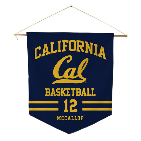 UC Berkeley - NCAA Women's Basketball : Grace McCallop - Pennant - 18" x 21"-0