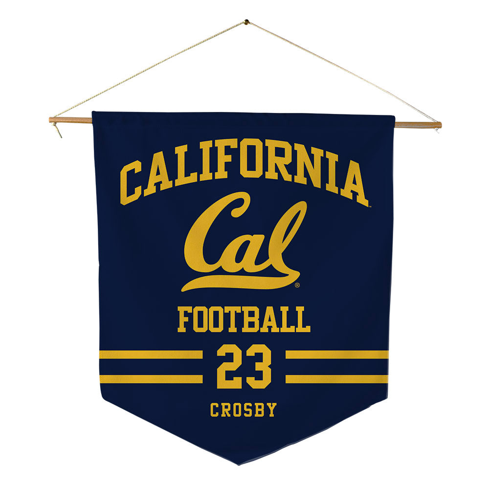UC Berkeley - NCAA Football : Isaiah Crosby - Pennant - 18" x 21"-0