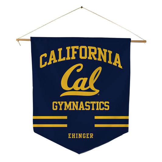 UC Berkeley - NCAA Men's Gymnastics : JD Ehinger - Pennant - 18" x 21"-0