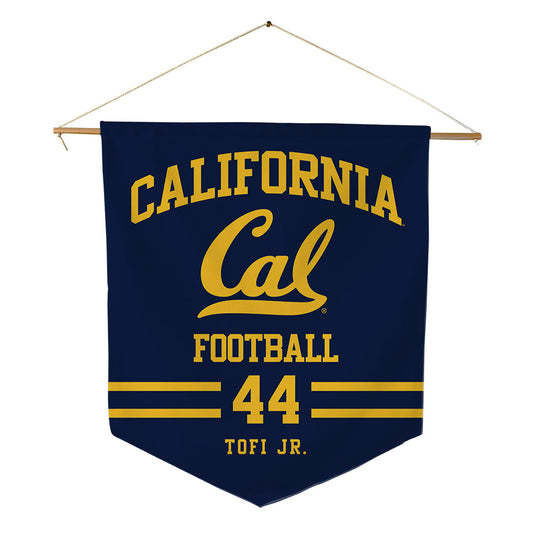 UC Berkeley - NCAA Football : John Tofi Jr. - Pennant - 18" x 21"-0