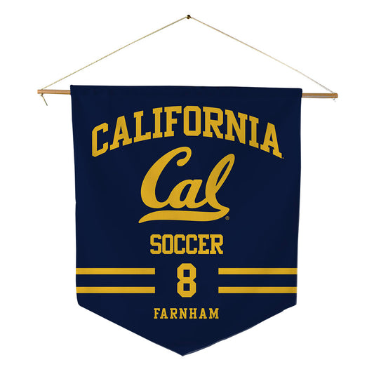 UC Berkeley - NCAA Women's Soccer : morgan farnham - Pennant - 18" x 21"-0