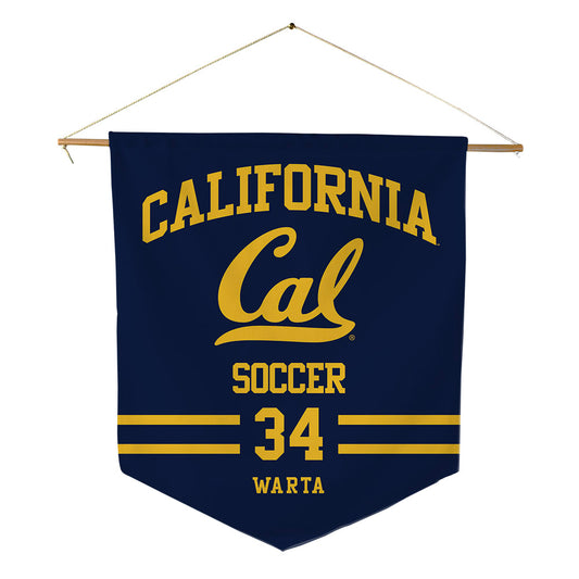 UC Berkeley - NCAA Women's Soccer : Emelia Warta - Pennant - 18" x 21"-0