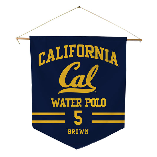 UC Berkeley - NCAA Men's Water Polo : Dominic Brown - Pennant - 18" x 21"-0