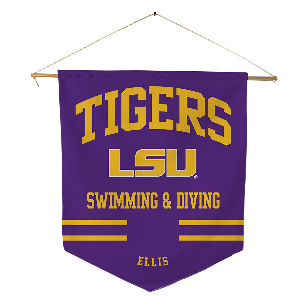 LSU - NCAA Men's Swimming & Diving : Nicole Ellis - Pennant - 18" x 21"-0