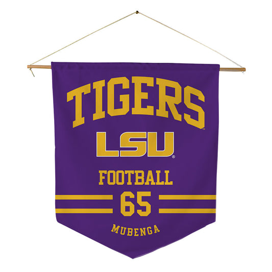 LSU - NCAA Football : Paul Mubenga - Pennant - 18" x 21"-0