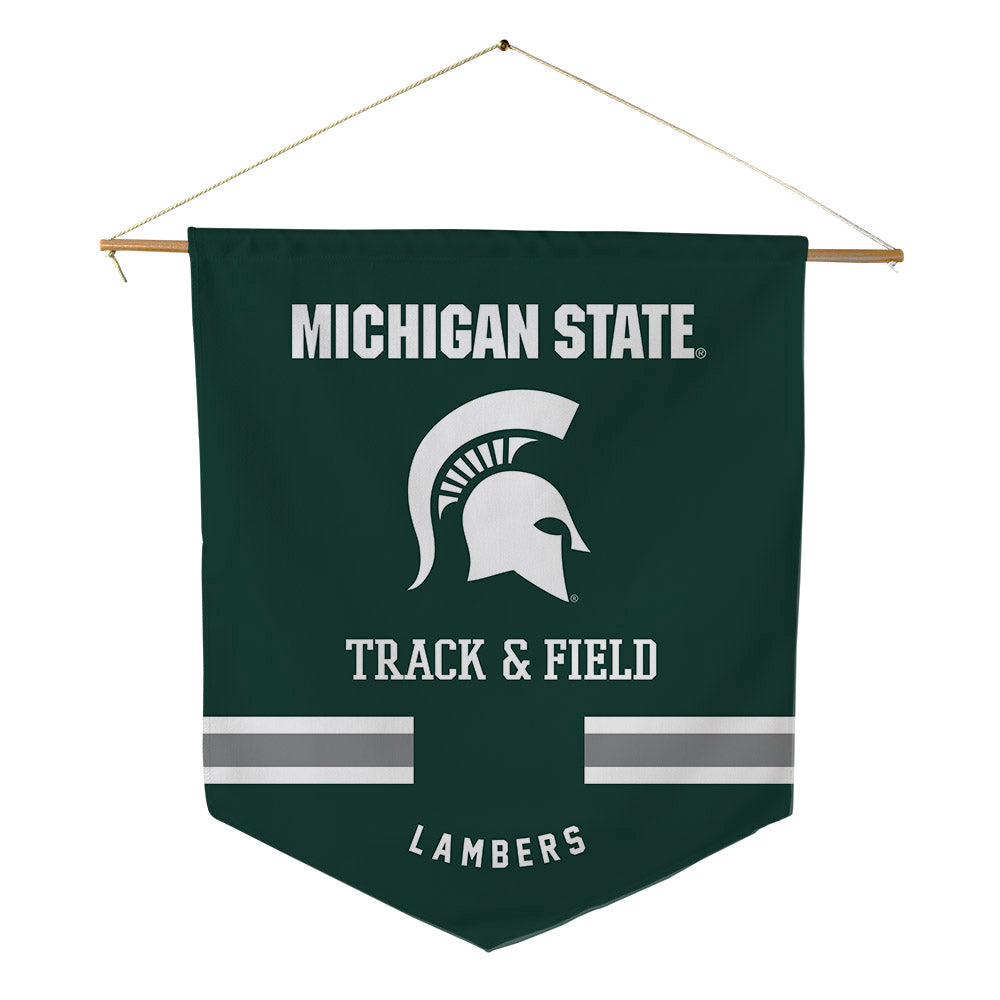 Michigan State - NCAA Men's Track & Field : Parker Lambers - Pennant - 18" x 21"-0