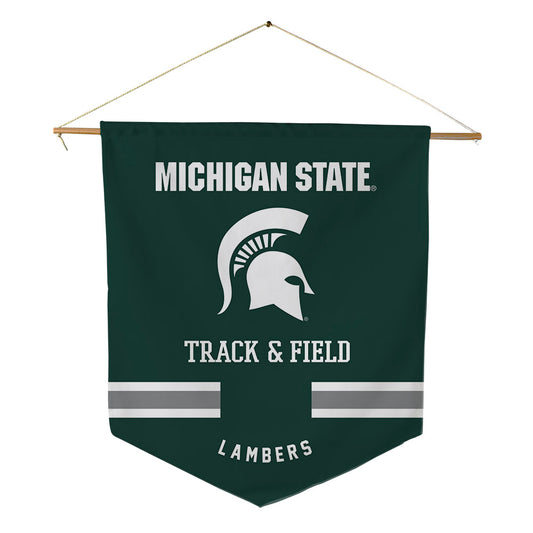 Michigan State - NCAA Men's Track & Field : Parker Lambers - Pennant - 18" x 21"-0