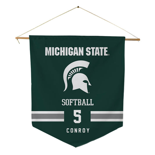 Michigan State - NCAA Softball : Payton Conroy - Pennant - 18" x 21"-0