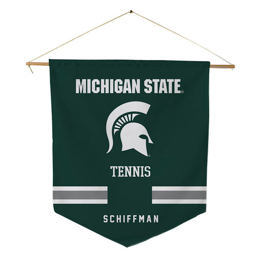 Michigan State - NCAA Women's Tennis : Marlo Schiffman - Pennant - 18" x 21"-0