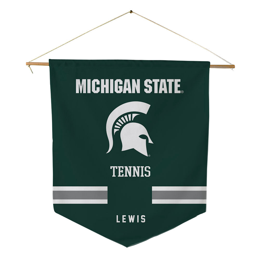 Michigan State - NCAA Women's Tennis : Mary Lewis - Pennant - 18" x 21"-0