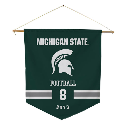 Michigan State - NCAA Football : Evan Boyd - Pennant - 18" x 21"-0